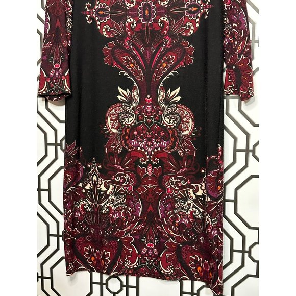 Tiana B. Ladies Abstract Gorgeous Sophisticated Multicolor Dress Size 12P - Picture 3 of 7